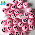 stock unique lettre de chaque sac alphabet en plastique oblat perles 4 * 7mm